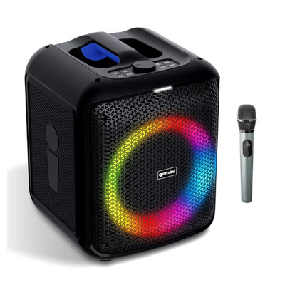 Gemini GGO-650L Akku tragbarer Bluetooth Karaoke Lautsprecher mit kabellosem Mikrofon