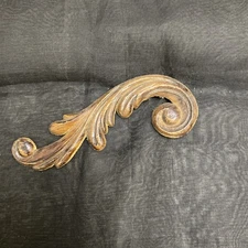 Vintage Hardwood Molding Accent Onlay Appliqués 