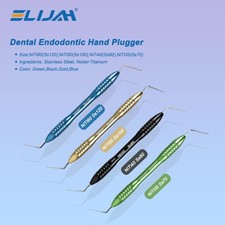 Dental Endo Condenser/Warm Gutta Percha Tips NITI Stainless Hand Plugger Set NEW