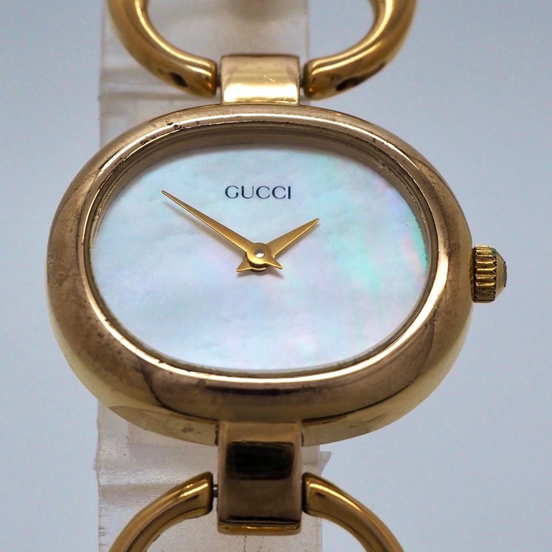 GUCCI ladies watch 1600 shell dial gold GUCCI,18564 thumbnail 6