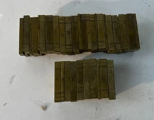 35 Vtg Brass Printing Press Letterpress Typesetting Letters Stamps Plates Number