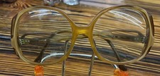 Vintage Womens SWANK Brown FRENCH Jackie Eyeglass Frames 942-360 Props Costume