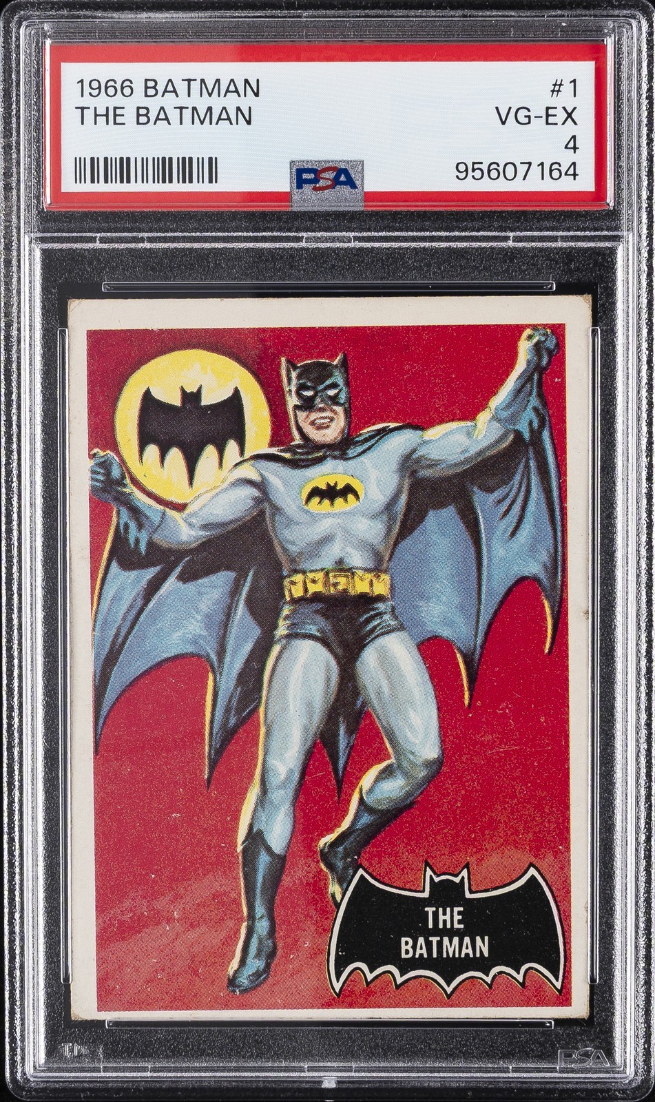 1966 TOPPS BATMAN #1 THE BATMAN PSA 4