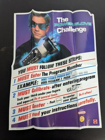 Vintage 1989 Mattel Nintendo NES Power Glove Size Large CIB Canada Box Manual