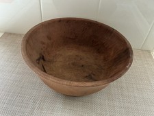 2009 Handmade Redwood Wood Bowl Artist Signed California USA Pre-owned