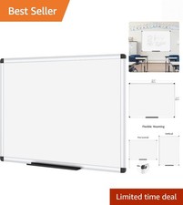 Magnetic Dry Erase Board, 36 X 24 Inches, Silver Aluminium Frame