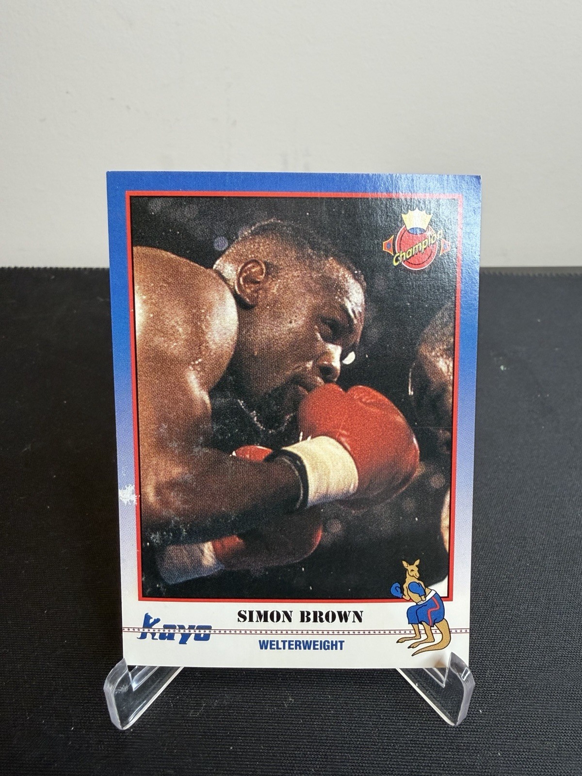 1991 Kayo - Simon Brown No. 042 Boxing Base Card