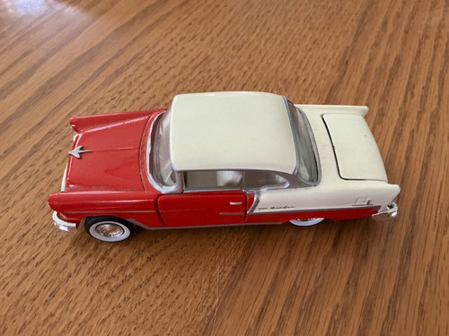 1997 Road Champs 1955 Chevy Belair Auto Diecast Maßstab 1:43 Kofferraum & Türen offen