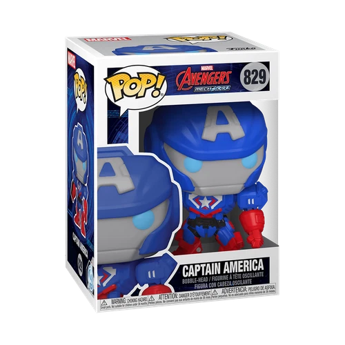 Funko POP! Marvel Mech Strike Captain America #829 Vinyl Figure