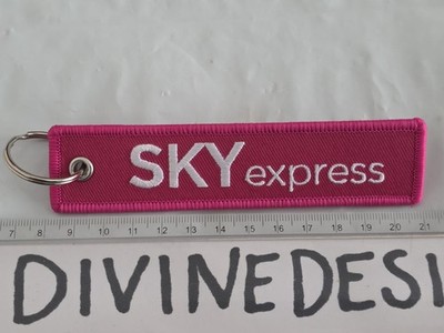 Sky Express Airlines Airways Airline Key Ring Lisbon Portugal Tag Athens Greece