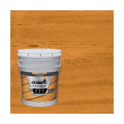Olympic Maximum 5 gal. Cedar Transparent Exterior Stain and Sealer in One Low...