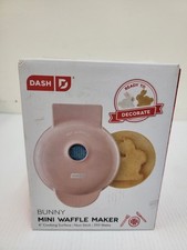 Dash Mini Waffle Maker 4 Non Stick Bunny Shap...