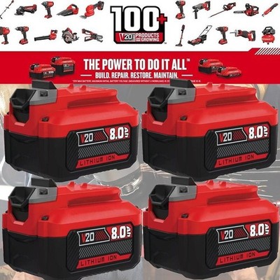 For Craftsman 8.0Ah 20 Volt 20V Max V20 Li-Ion Battery CMCB206 CMCB204 CMCB202