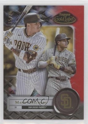 2022 Topps Gold Label Class 1 Red 15/75 Manny Machado #63 e0q