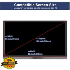 15.6" Monitor Screen Protector Anti Blue Light Glare Filter