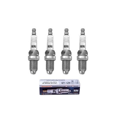 4 x Zündkerzen BERU für VW Golf 2 3 Cabrio Polo 6N Caddy AUDI 80 SEAT Inca