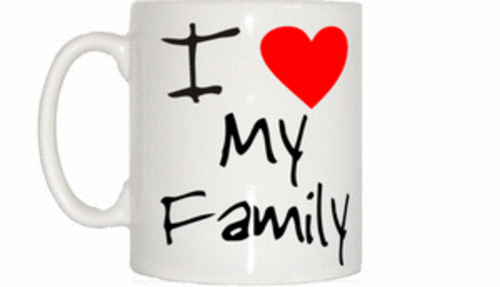 I Love Heart My Family Mug - Picture 1 of 1
