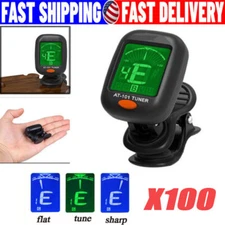 LCD Clip On Chromatic Acoustic Electric Guitar Bass Ukulele Banjo Violin Tuner