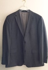 Hugo Boss Men Blazer Gray 2 Buttons Wool Lined 42
