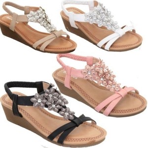 sandali zeppa elastico