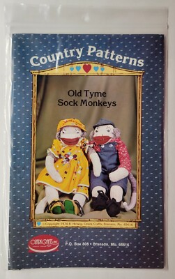 Old Tyme Sock Monkey Ozark Crafts Country Patterns Pattern #503