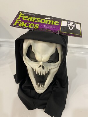SCREAM Mask Fearsome Faces Tagged VIPER Fun World DIV NEW W/Tag Vintage Style