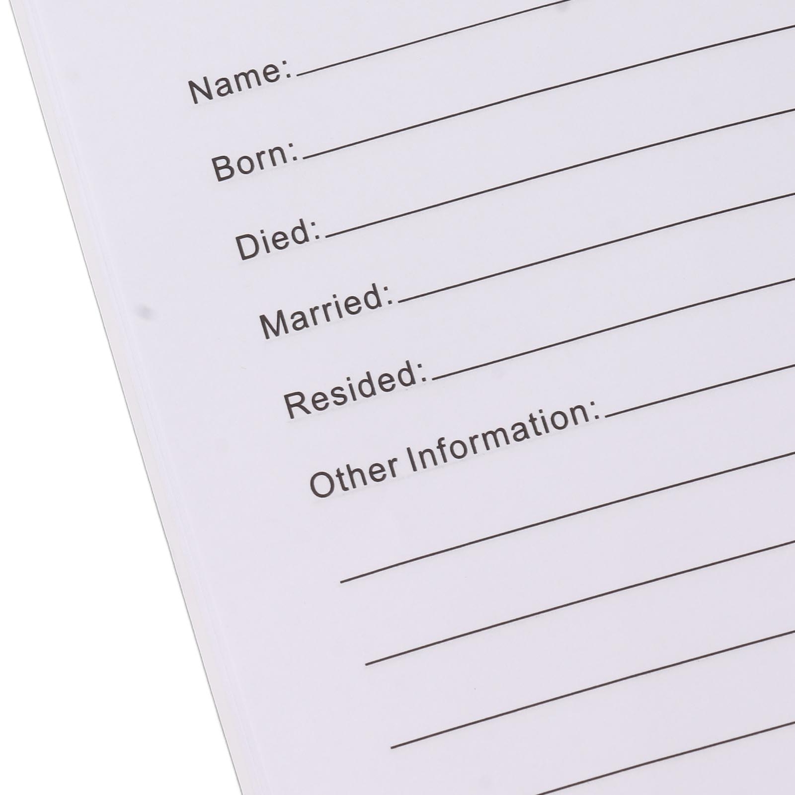 2Pcs Family History Record Book Double Sides Genealogy Notebook Family