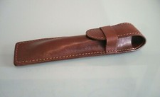 PORTAPENNE PELLE   PENHOLDER IN LEATHER STIFTHÜLLE  