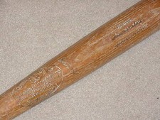 Gene Woodling H&B Game Used Bat New York Yankees