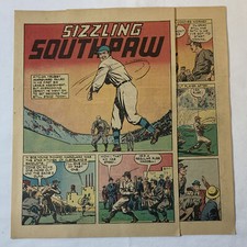 1946 four page cartoon story ~ RUBE MARQUARD ~ NY Giants