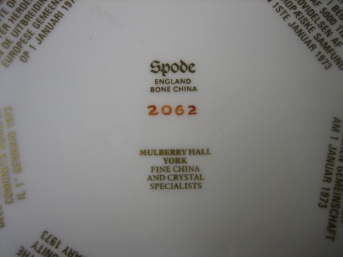 Large Spode England Bone China Mulberry Hall York Fine China Decor Plate - Picture 8 of 8