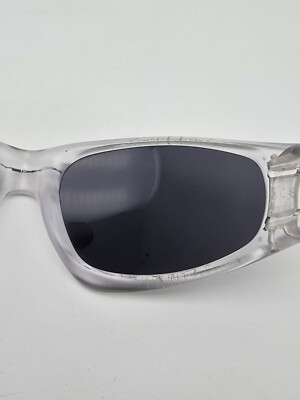 Oakley 04-041 Straight Jacket Gen 1 Clear Frame Black Iridium Lens