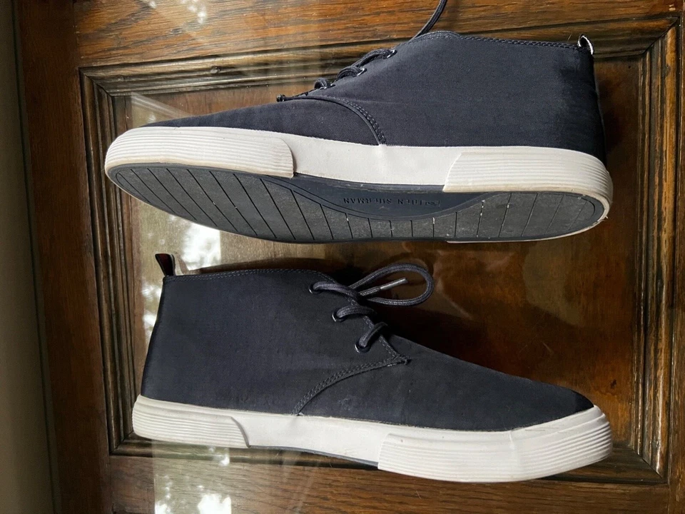 Ben Sherman Мужская синий холст чукка стиль шнурует вверх обувь США 11 EUR 44 Великобритании 10  - Изображение 4 из 4