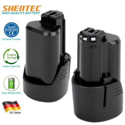 2x Für Bosch 3.0Ah 10.8V Li-Ion BAT411 BAT412 GSR GDR PMF PSR PSM 10.8V-LI Akku