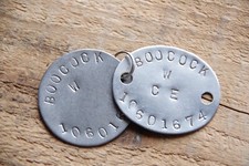 Relic WW2 RAC RTR dogtag Reconnaissance Corps WW2 Recce - BOOCOCK 10601674