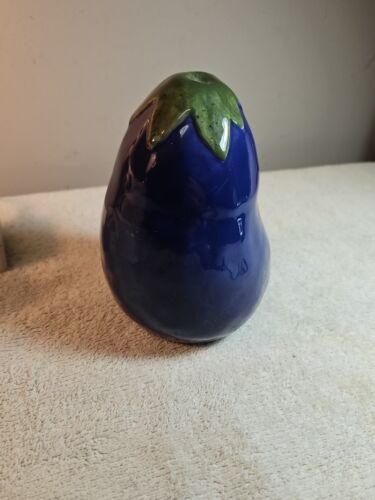 Rae Dunn Ceramic Eggplant From The 1990's.             Rare - Imagen 1 de 4