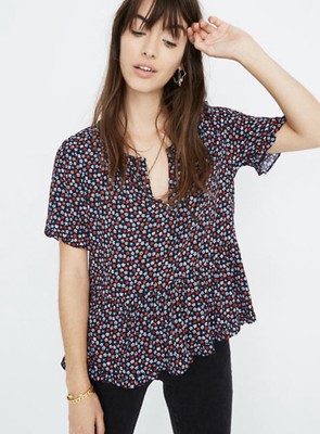stanza ruffle hem top madewell
