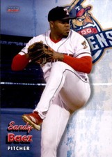 2019 Toledo Mud Hens Choice #2 Sandy Baez Dominican Republic DR NM Baseball Card