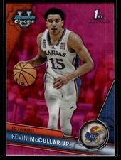 Kevin McCullar Jr. 2023-24 Bowman University Chrome Pink Refractor Card #60