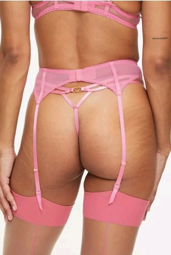 ANN SUMMERS ШИКАРНЫЙ СЕРДЦЕ БУКЕТ РОЗОВЫЙ CERISE КРАСНЫЙ ПОДТЯЖКА РЕМЕНЬ РАЗМЕР 38D НОВЫЙ С ЭТИКЕТКАМИ - Изображение 4 из 4