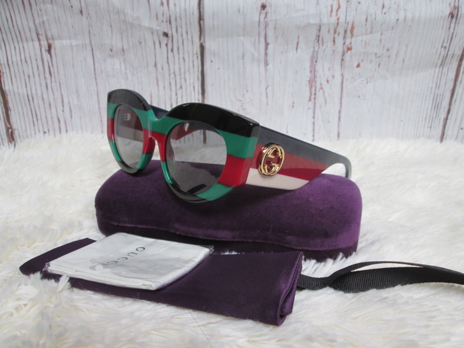 GUCCI Cat Eye Multicolor GG0275S-005 Sunglasses-image