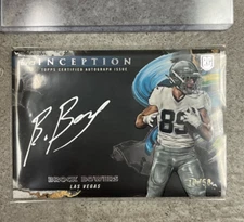 2024 Topps Inception Football Brock Bowers Silver Signings /50 Rookie Aut