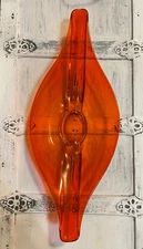 Vintage Persimmon Glass 20” Epic Console Bowl by Viking Glass Art Deco Style