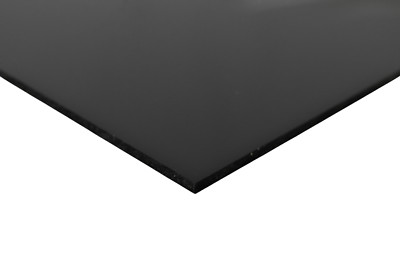 BuyPlastic Black Polycarbonate Plastic Sheet  1/8'' x 12'' x 24'' , Lexan panel