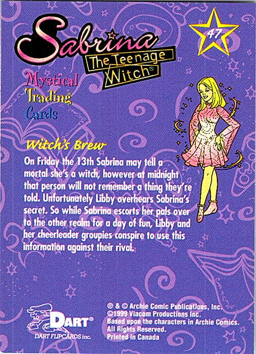 1999 Dart Sabrina The Teenage Witch - Pick Choose Your Cards - Picture 21 of 35