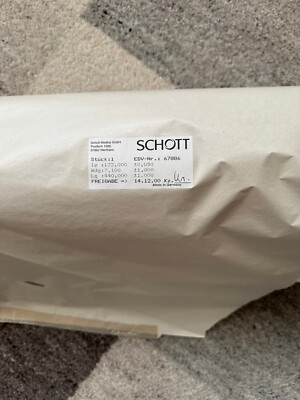 SCHOTT DURAN Glaszylinder 440 x 132 mm neu, original verpackt