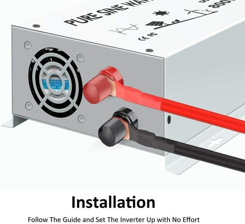 800W Pure Sine Wave Power Inverter 12/24/36/48V to 120V RV Converter Off-Grid - Picture 4 of 10