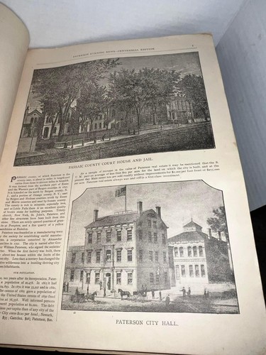 antique Victorian Scarce New Jersey history Paterson New Jersey — 1792–1892 - Picture 4 of 10