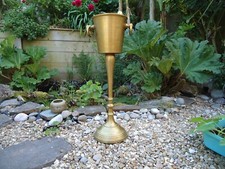 Gold Floor Standing Champagne Ice Bucket Vintage  Stand Wine Cooler Bar Drinks