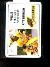 1982 CREDIT CARD WILLIE STARGELL PIRATES MINT E015325
